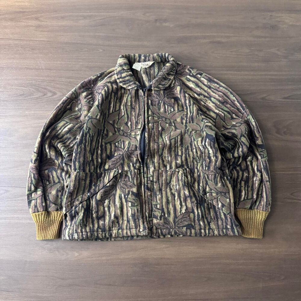 Vintage Wall's Fleece Bark Camo Jacket Size M/L